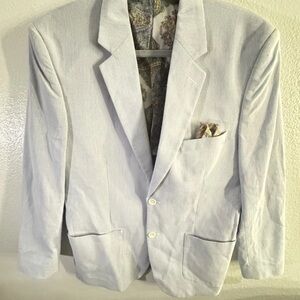 Alan Flusser Light Gray Corduroy Blazer